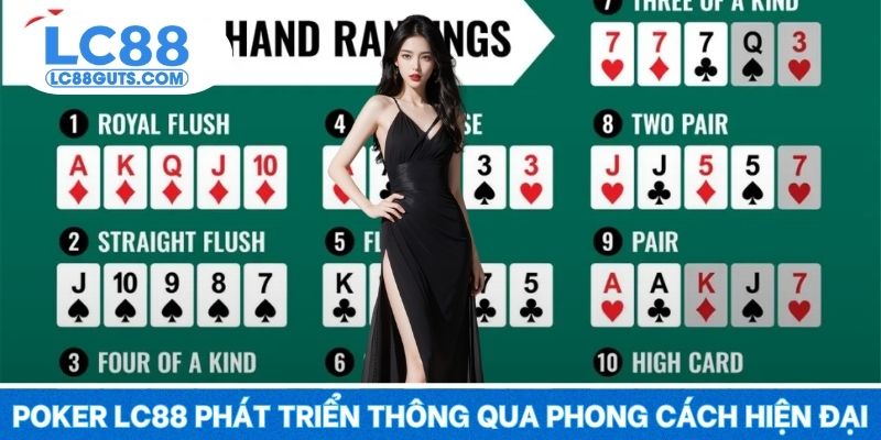 Poker LC88 - Đấu Trí Đỉnh Cao, Ăn Tiền Khủng Mỗi Ván 5 Poker LC88 phát triển thông qua phong cách hiện đại